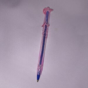 Lapicera Artesanal de Resina Epoxi Rosa Traslúcida