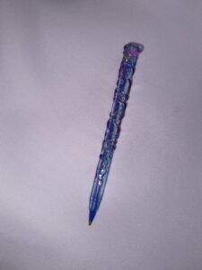 Lapicera de Resina Epoxi Varita Espiral | Bolígrafo Artesanal