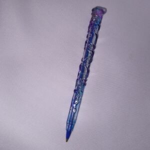 Lapicera de Resina Epoxi Varita Espiral | Bolígrafo Artesanal