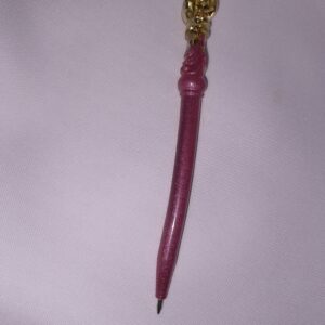 Lapicera de Resina Epoxi Fucsia y Dorado